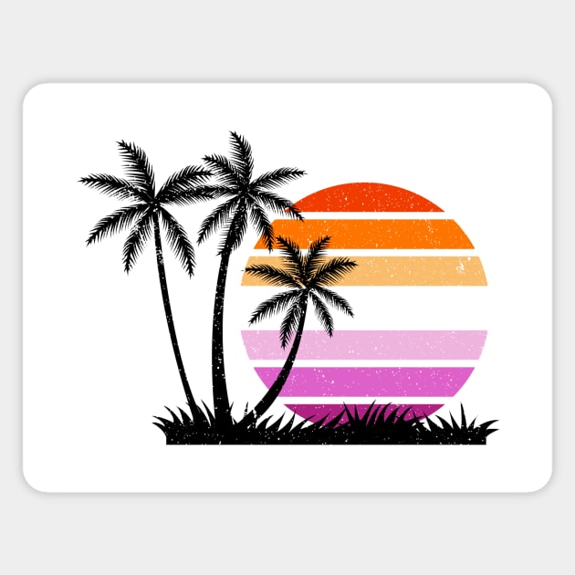 Lesbian Sunset Pride - Best Seller! Sticker by DADDY DD